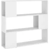 vidaXL Bücherregal Raumteiler Weiß 100x24x94 cm