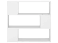 vidaXL Bücherregal Raumteiler Weiß 100x24x94 cm