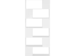 vidaXL Bücherregal Raumteiler Weiß 80x24x186 cm Holzwerkstoff