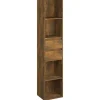 vidaXL Bücherregal Räuchereiche 36x30x171 cm Holzwerkstoff