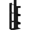 Best vidaXL Bücherregal Schwarz 48x25,5x140 cm Holzwerkstoff