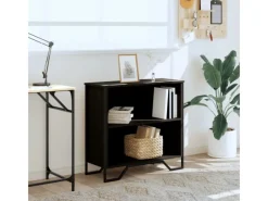 New vidaXL Bücherregal 80x31x74,5 cm Holzwerkstoff 848619 Schwarz