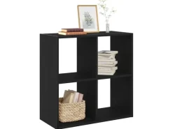 vidaXL Bücherregal Schwarze Eiche 68,5 x 32 x 68,5 cm Holzwerkstoff 868060