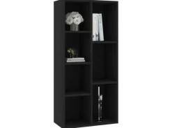 Online vidaXL Bücherregal 50x25x106 cm Holzwerkstoff 801108 Schwarz