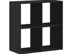 vidaXL Bücherregal Schwarz 68,5x32x68,5 cm Holzwerkstoff