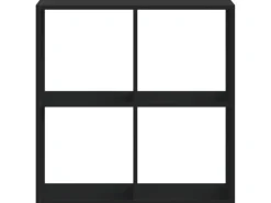 vidaXL Bücherregal Schwarz 68,5x32x68,5 cm Holzwerkstoff