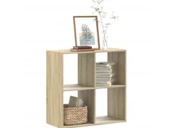 Best vidaXL Bücherregal Sonoma-Eiche 68,5x32x68,5 cm Holzwerkstoff
