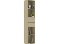 Outlet vidaXL Bücherregal Sonoma-Eiche 36x30x171 cm Holzwerkstoff 802870
