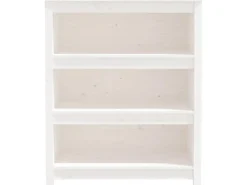 Outlet vidaXL Bücherregal 80x35x97 cm Massivholz Kiefer 821680 Weiß
