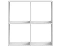 vidaXL Bücherregal Weiß 68,5x32x68,5 cm Holzwerkstoff