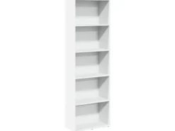 Outlet vidaXL Bücherregal Weiß 60x30x189 cm Holzwerkstoff 857917