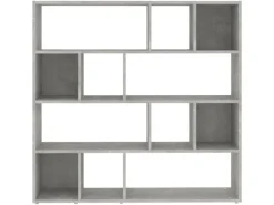 vidaXL Bücherregal/Raumteiler Betongrau 105x24x102 cm