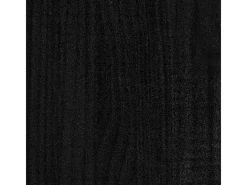 vidaXL Bücherregal/Raumteiler Schwarz 40x35x135 cm Massivholz Kiefer