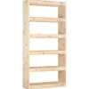 vidaXL Bücherregal/Raumteiler 80x30x167,4 cm Massivholz Kiefer