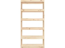 vidaXL Bücherregal/Raumteiler 80x30x167,4 cm Massivholz Kiefer