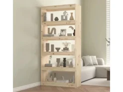 vidaXL Bücherregal/Raumteiler 80x30x167,4 cm Massivholz Kiefer