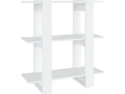 vidaXL Bücherregal/Raumteiler Weiß 80x30x87 cm