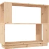 Best vidaXL Bücherregal/Raumteiler 80x25x70 cm Massivholz Kiefer