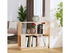 Best vidaXL Bücherregal/Raumteiler 80x25x70 cm Massivholz Kiefer