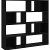 vidaXL Bücherregal/Raumteiler Schwarz 105x24x102 cm