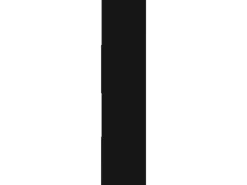 vidaXL Bücherregal/Raumteiler Schwarz 105x24x102 cm