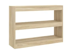 vidaXL Bücherregal/Raumteiler Sonoma-Eiche 100x30x72 cm