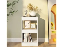 vidaXL Bücherregal/Raumteiler Weiß 40×30×72cm