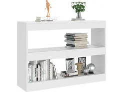 Outlet vidaXL Bücherregal/Raumteiler Weiß 100x30x72 cm
