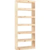 New vidaXL Bücherregal/Raumteiler 80x30x199,5 cm Massivholz Kiefer