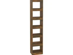 Hot vidaXL Bücherregal/Raumteiler Räuchereiche 40x30x198 cm