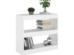 Best vidaXL Bücherregal/Raumteiler Weiß 80x30x72 cm