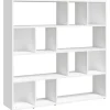 vidaXL Bücherregal/Raumteiler Weiß 105x24x102 cm