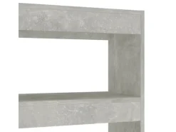 vidaXL Bücherregal/Raumteiler Betongrau 100x30x135 cm