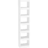 vidaXL Bücherregal/Raumteiler Weiß 40x30x198 cm