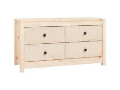 vidaXL Beistellschrank 100x40x54 cm Massivholz Kiefer 821774