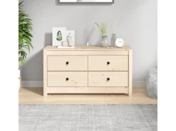 vidaXL Beistellschrank 100x40x54 cm Massivholz Kiefer 821774