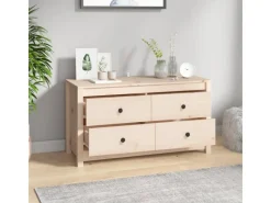 vidaXL Beistellschrank 100x40x54 cm Massivholz Kiefer 821774