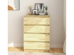 vidaXL Beistellschrank 60x36x84 cm Massivholz Kiefer 808103