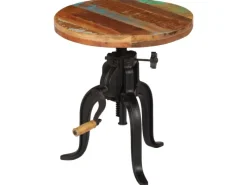 Sale vidaXL Beistelltisch 45 x 45-62 cm Altholz Massiv und Gusseisen 247588