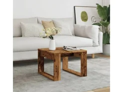 Best vidaXL Beistelltisch -Optik 50x50x35 cm Holzwerkstoff 856688 Altholz