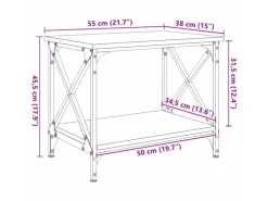 vidaXL Beistelltisch Artisan-Eiche 875739