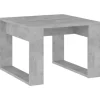 vidaXL Beistelltisch Betongrau 50x50x35 cm Holzwerkstoff