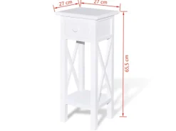 vidaXL Beistelltisch mit Schublade 241147