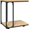 vidaXL Beistelltisch mit Rollen Sonoma 50x35x55,5 cm Holzwerkstoff