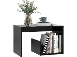 Outlet vidaXL Beistelltisch Schwarz 59x36x38 cm Holzwerkstoff