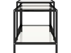 Discount vidaXL Beistelltische 2 Stk. Hartglas Transparent