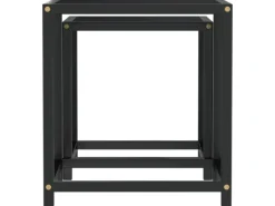 vidaXL Beistelltische 2 Stk. MDF Schwarz