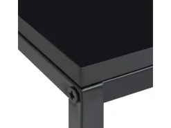 New vidaXL Beistelltische 2 Stk. Schwarz Stahl