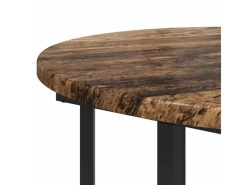 vidaXL Beistelltisch-Set mit Regal 2-Tlg Altes Holz und Schwarz 869718