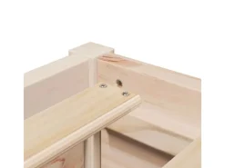 vidaXL Bett mit Matratze 90x200 cm Massivholz Kiefer2012740